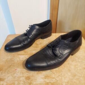 Lloyd Germany Men's US 10 Black Leather Derby Oxford Shoes